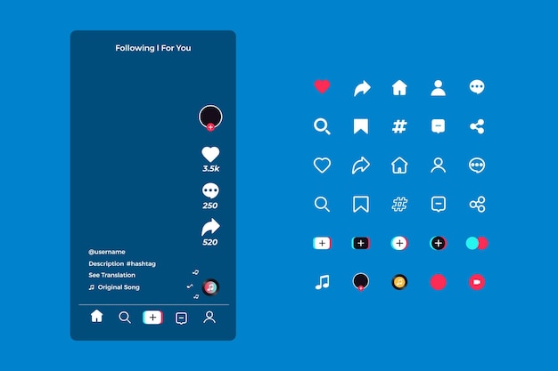 Tiktok interface concept