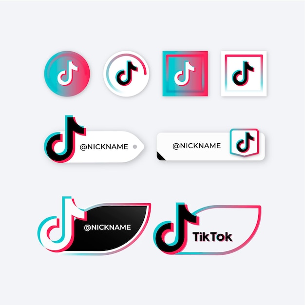 Tiktok logo collection