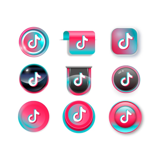 Tiktok logo collection