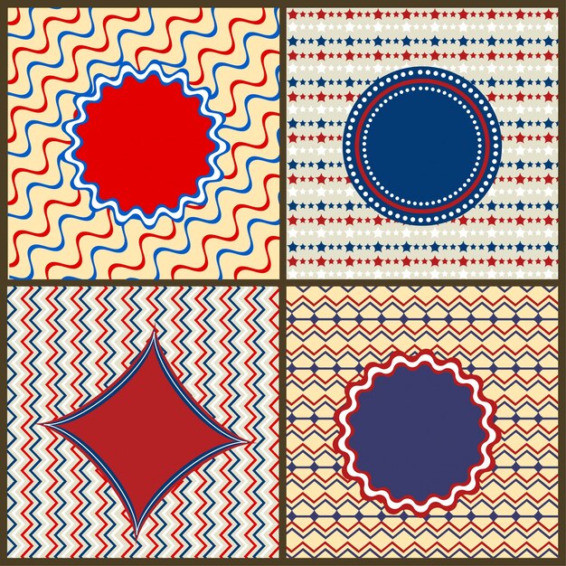 Free vector tiling modern line and vintage