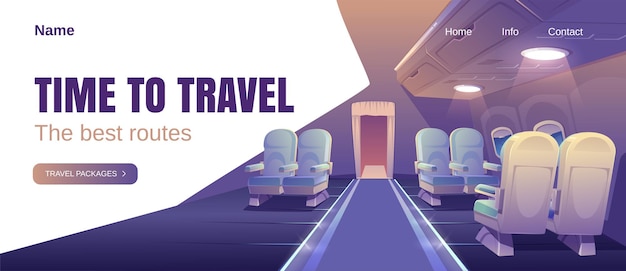 Free Vector time to travel banner.