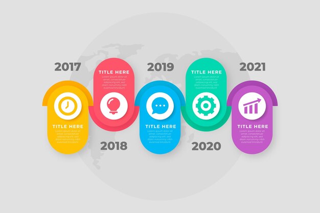 Timeline infographic design