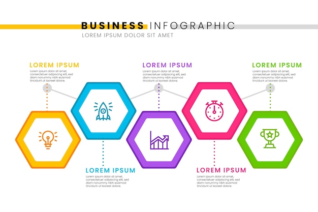 Timeline infographic template style