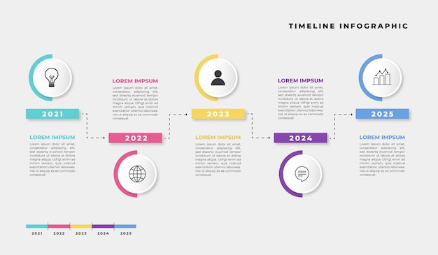 Timeline infographic template