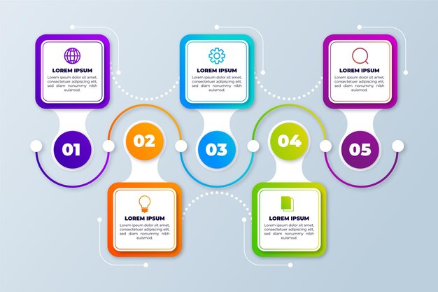 Timeline infographic template