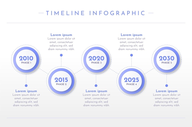 Timeline infographic template