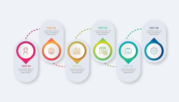 Timeline infographic template