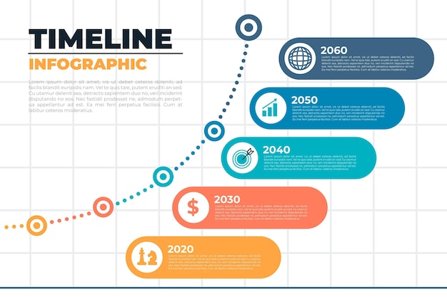 Timeline infographic template