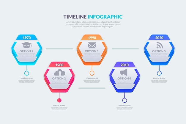 Timeline infographic template