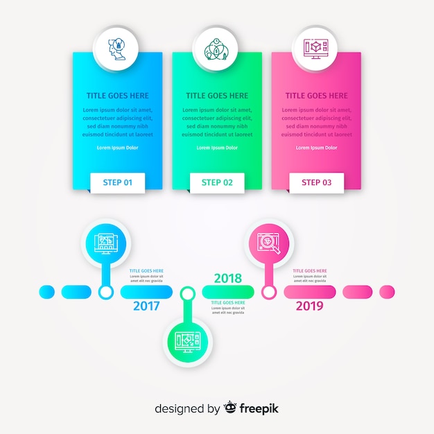 Timeline infographic