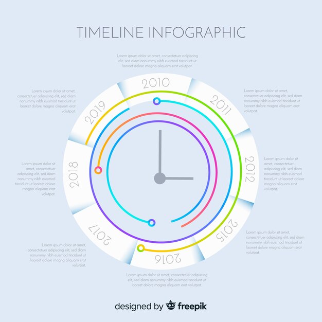 Timeline infographic