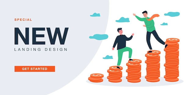 Free Vector tiny employer not giving promotion to employee. career competition and struggle for money and leadership flat vector illustration. pay gap concept for banner, website design or landing web page