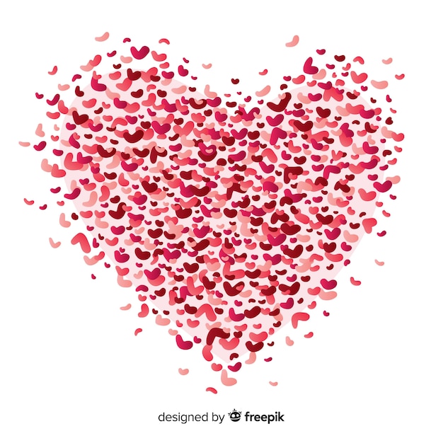 Free Vector tiny hearts background