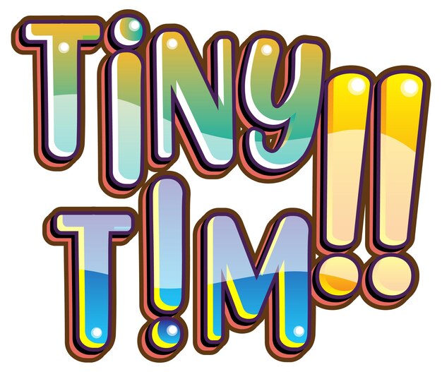 Tiny Tim word logo on white background