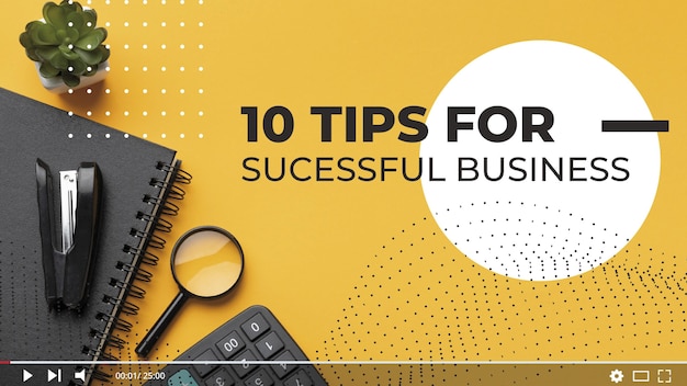 Tips for business youtube thumbnail