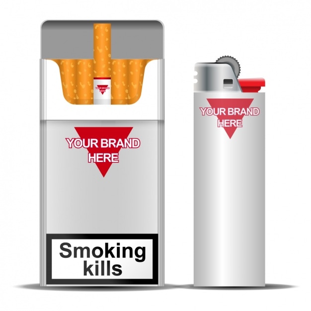 Free Vector tobacco pack