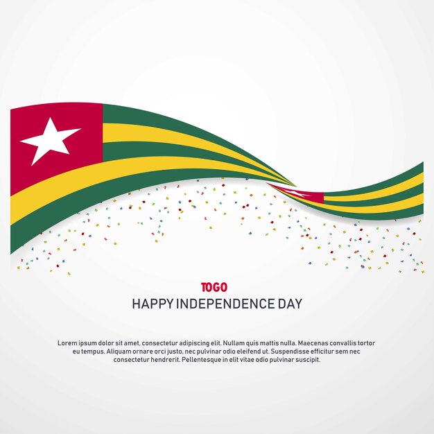 Togo Happy independence day Background