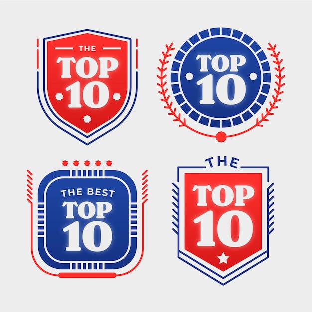 Top 10 badges collection