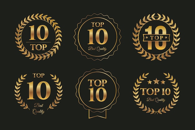 Top 10 badges collection