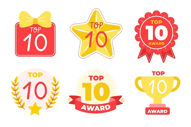 Top 10 badges collection