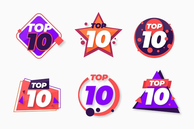 Top 10 badges collection