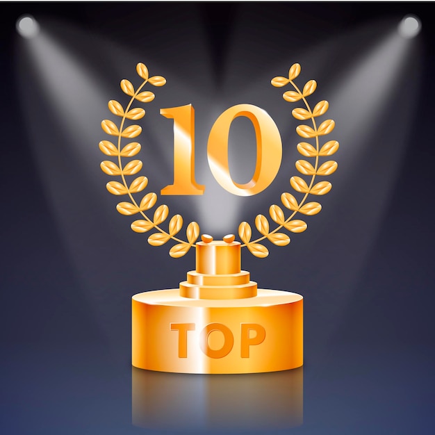 Top 10 best podium award