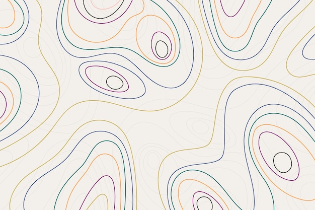 Free Vector topographic map background concept