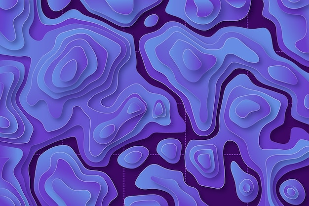 Free Vector topographic map background concept