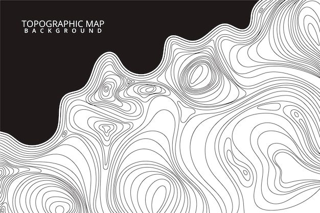 Free Vector topographic map background style