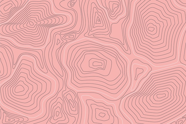 Topographic map contour lines pink tones