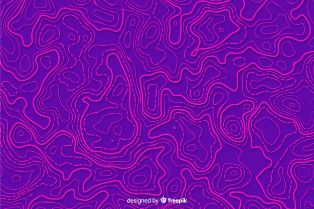 Free Vector topographic violet lines background