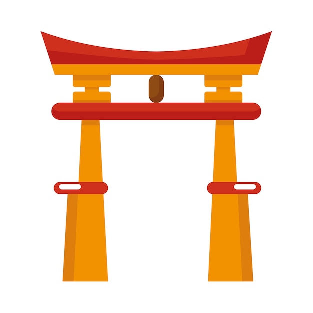 Free Vector torii gate icon isolated