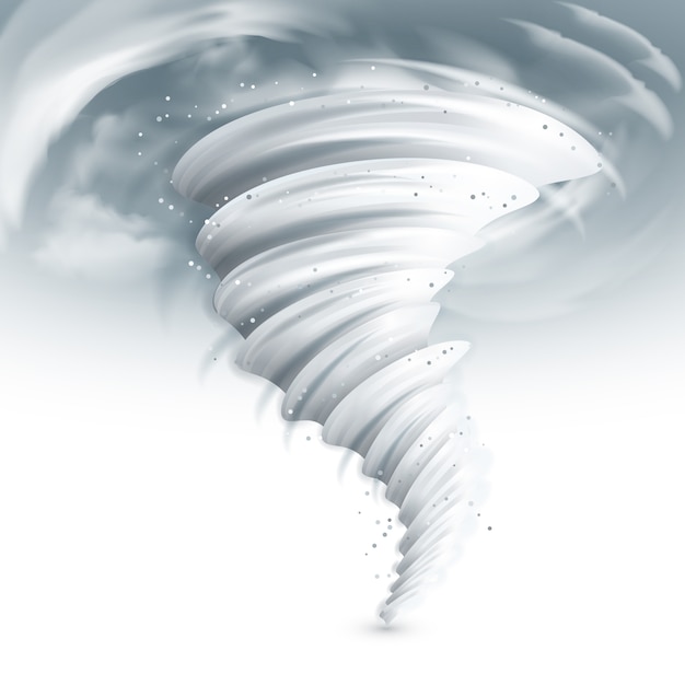 Free Vector tornado sky illustration