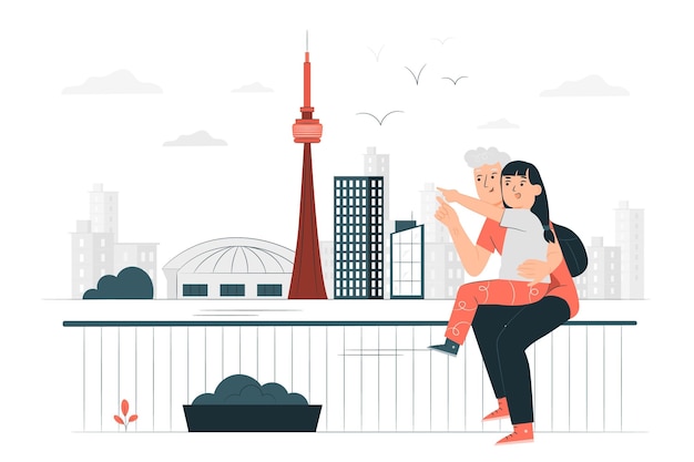 Toronto concept illustration