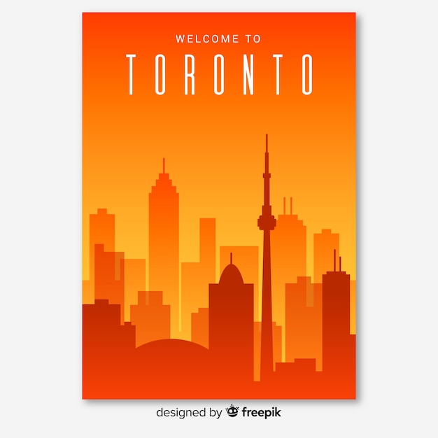 Free vector toronto flyer