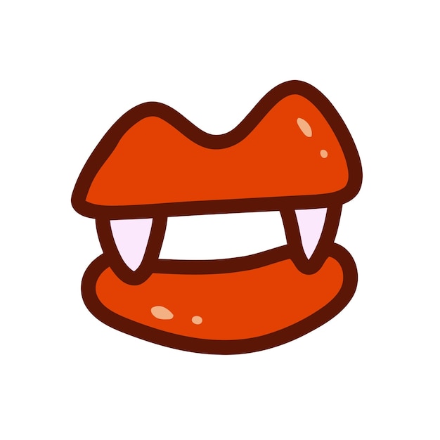 Free Vector toth hallowen doodle icon