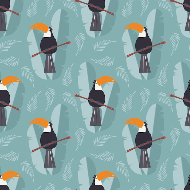 Toucans pattern design