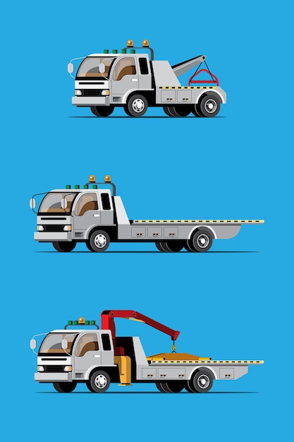 Free Vector towing cars set