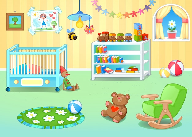 Free Vector toy room