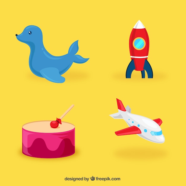 Free Vector toys collection