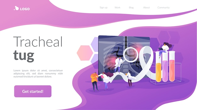 Tracheal tug landing page template