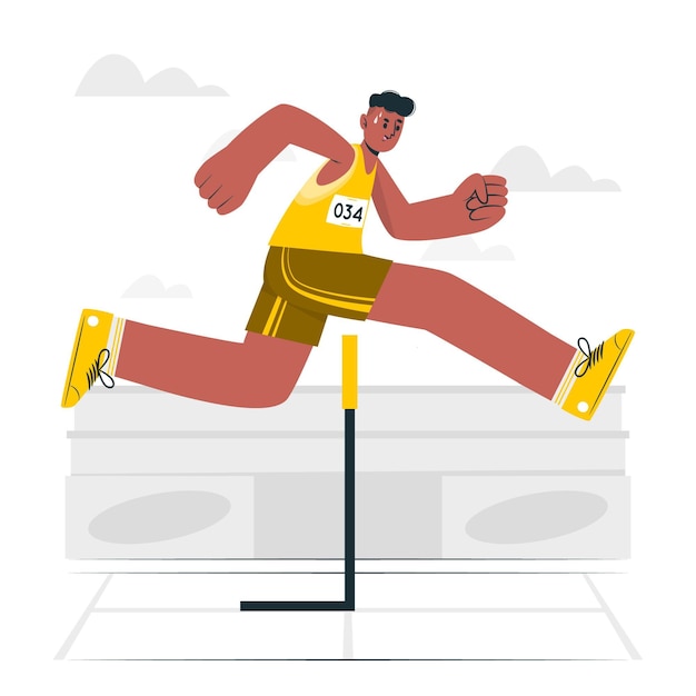 Track and field concept illustration