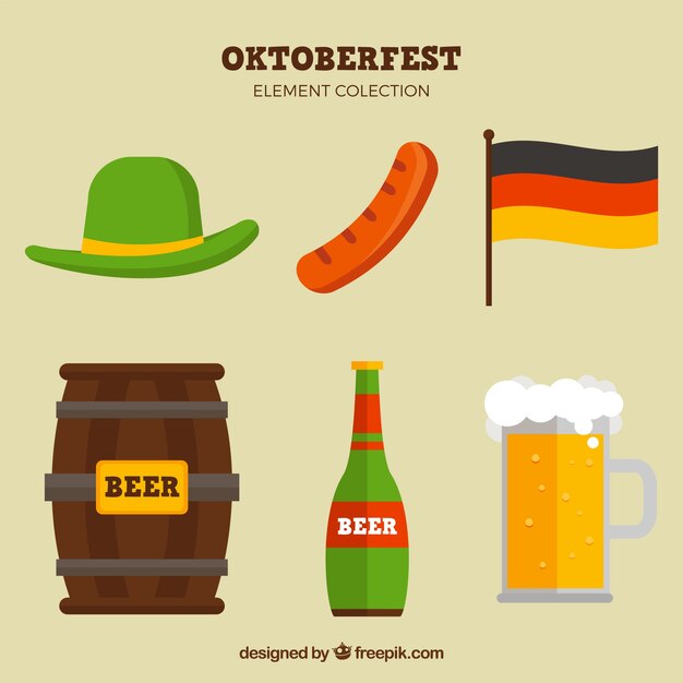 Traditional elements of german celebration