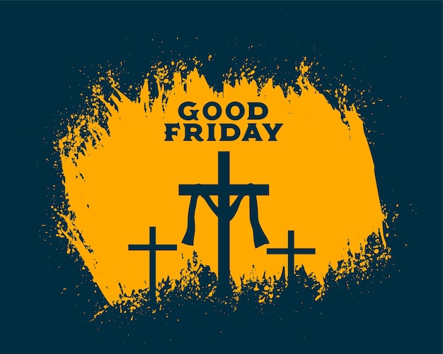 Traditional good friday holy week poster design