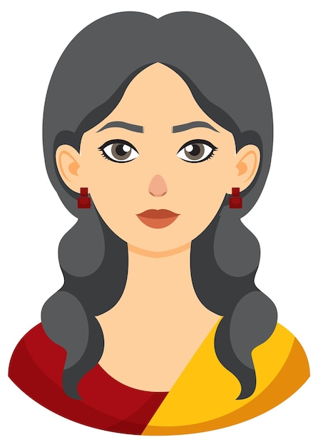 Free Vector traditional indian woman illustration