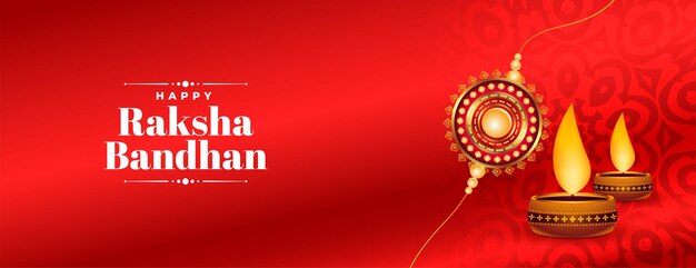 Traditional raksha bandhan festival decorated background