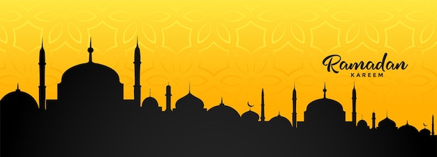 Traditional ramadan kareem event banner