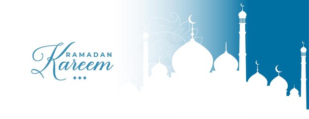 Traditional ramadan kareem islamic banner design