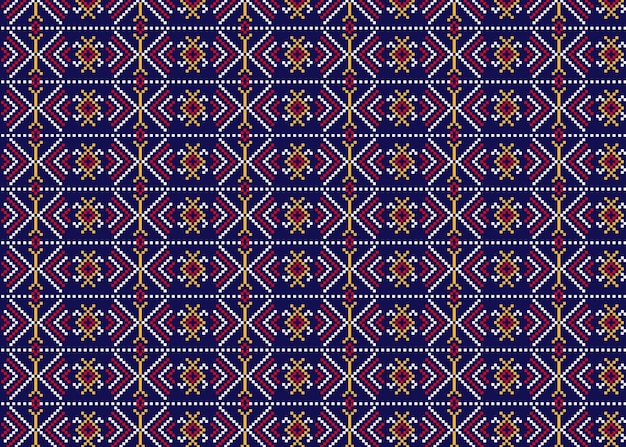 Traditional songket pattern