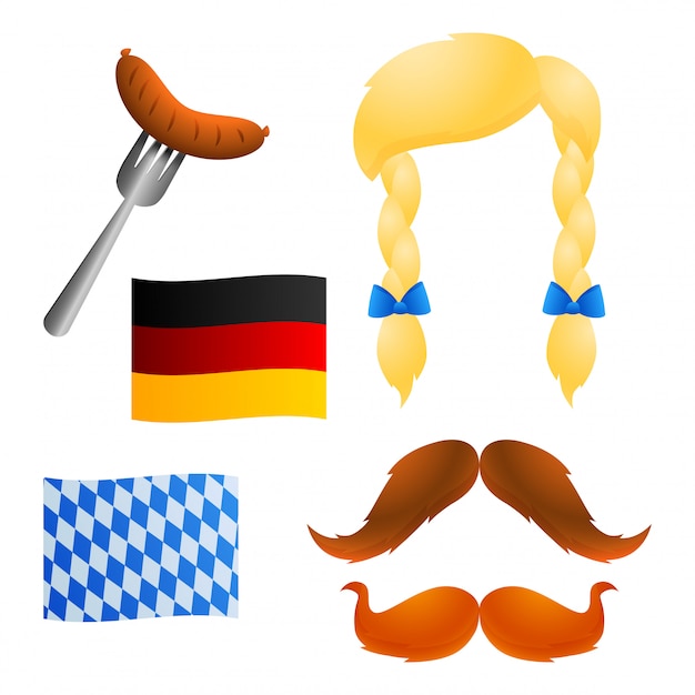 Traditional symbols of Oktoberfest  